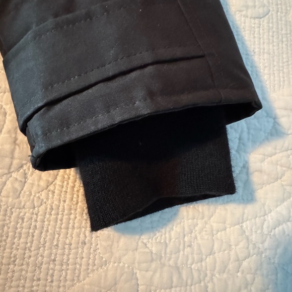 Canada Goose Black Shelburne Parka with Fur Hood Excellent Womens Large - Picture 9 of 16